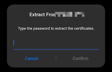 Android cert import 1