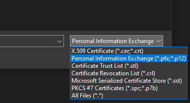 Windows cert manager import 2